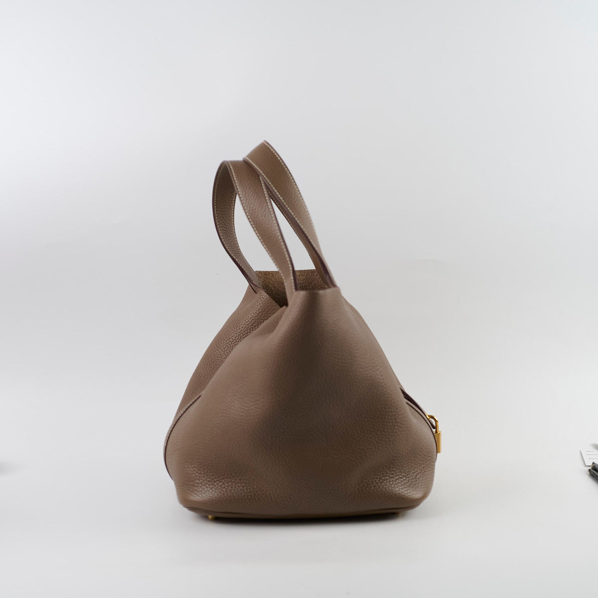 Hermes Picotin 22 Clemence Etoupe C Stamp - photo 3