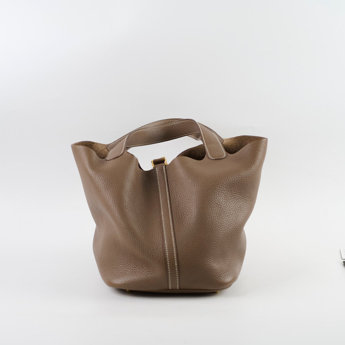 Hermes Picotin 22 Clemence Etoupe C Stamp - photo 2