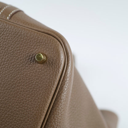Hermes Picotin 22 Clemence Etoupe C Stamp - photo 9