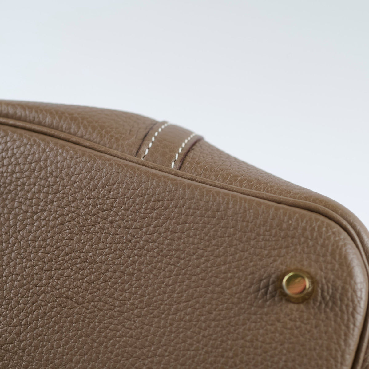 Hermes Picotin 22 Clemence Etoupe C Stamp - photo 8
