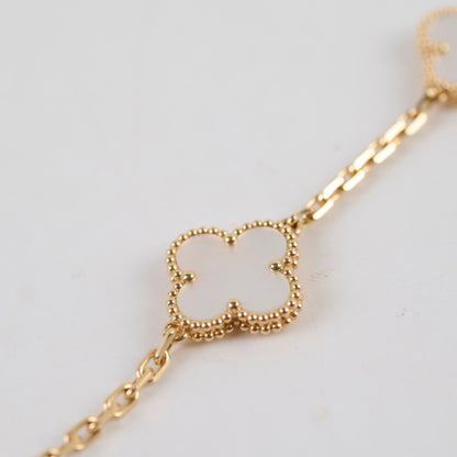 Van Cleef & Arpels Vintage Alhambra 5 Motifs Bracelet White MOP 2025 June - photo 6