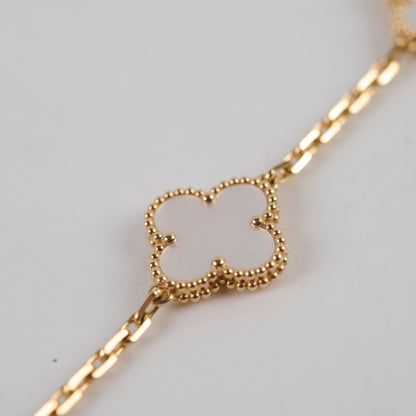 Van Cleef & Arpels Vintage Alhambra 5 Motifs Bracelet White MOP 2025 June - photo 4