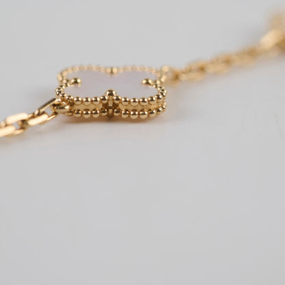 Van Cleef & Arpels Vintage Alhambra 5 Motifs Bracelet White MOP 2025 June - photo 2