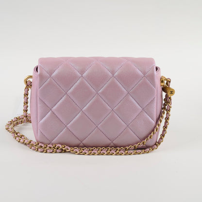 Chanel Caviar My Perfect Square Mini Iridescent Pink Microchip - photo 2