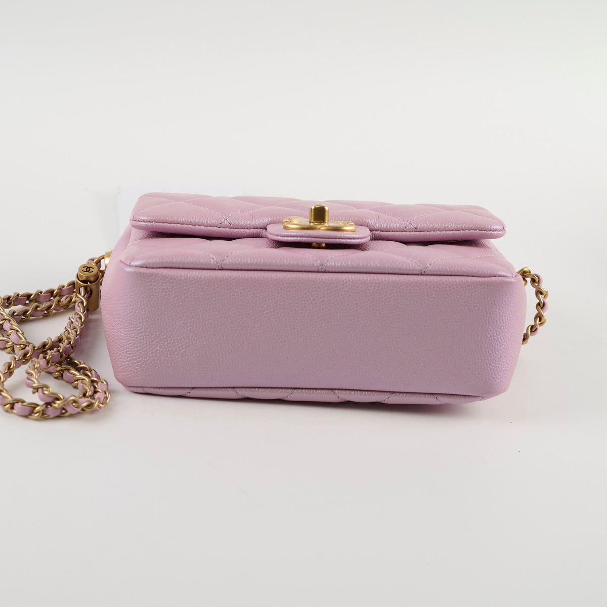 Chanel Caviar My Perfect Square Mini Iridescent Pink Microchip - photo 4