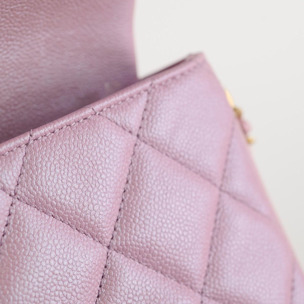 Chanel Caviar My Perfect Square Mini Iridescent Pink Microchip - photo 8