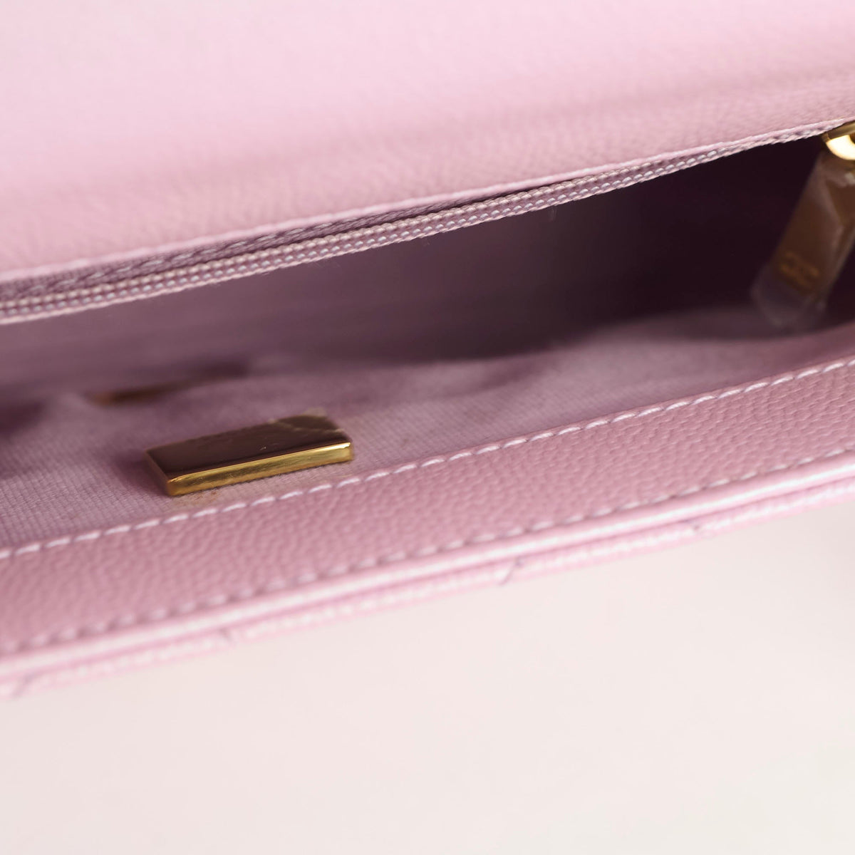 Chanel Caviar My Perfect Square Mini Iridescent Pink Microchip - photo 7