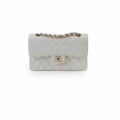 Chanel Small Caviar Double Classic Flap White - photo 1
