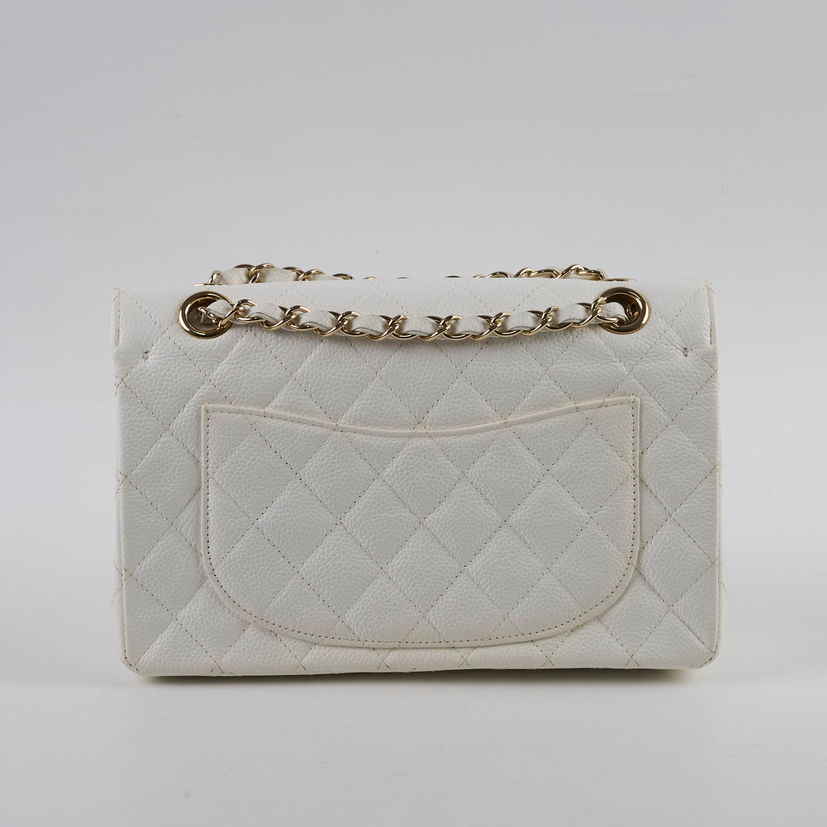 Chanel Small Caviar Double Classic Flap White - photo 2