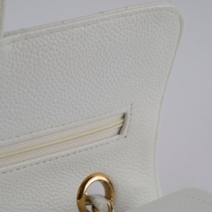 Chanel Small Caviar Double Classic Flap White - photo 11