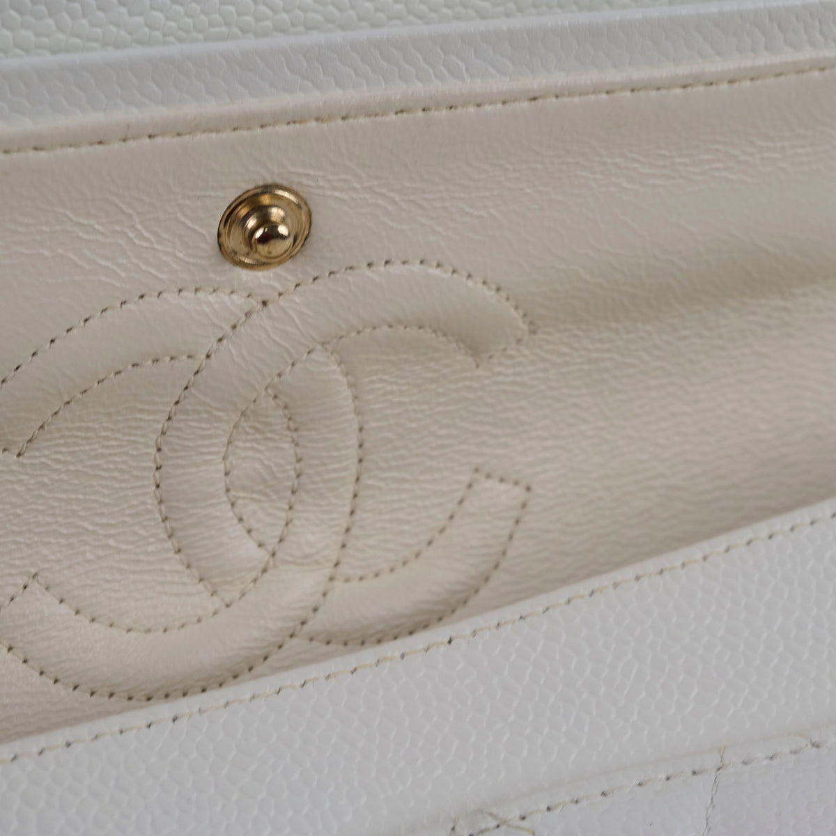 Chanel Small Caviar Double Classic Flap White - photo 8