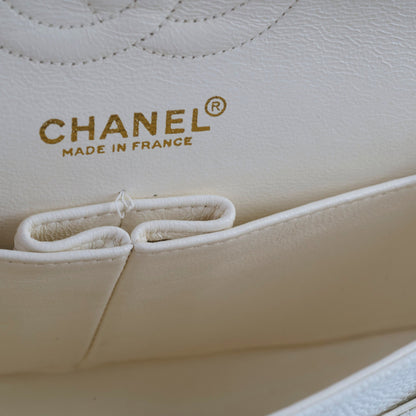 Chanel Small Caviar Double Classic Flap White - photo 6