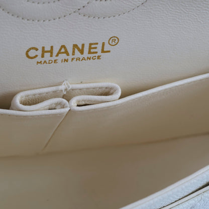 Chanel Small Caviar Double Classic Flap White - photo 5