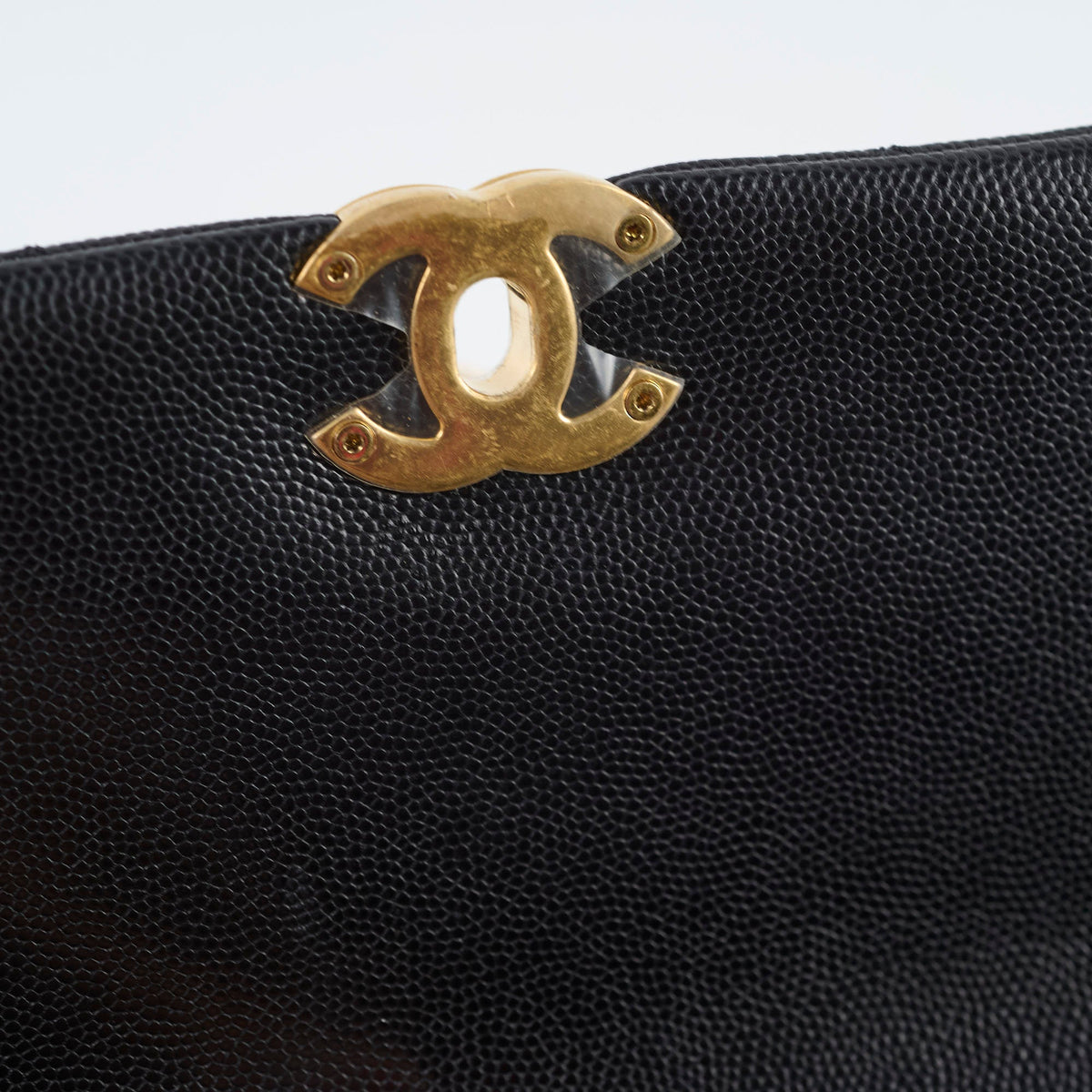 Chanel Caviar 22k Coco First Flap Bag Black Microchip - photo 15