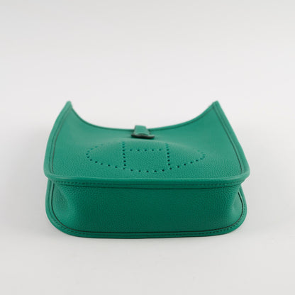 Hermes Mini Evelyn Vert Jade U stamp - photo 4