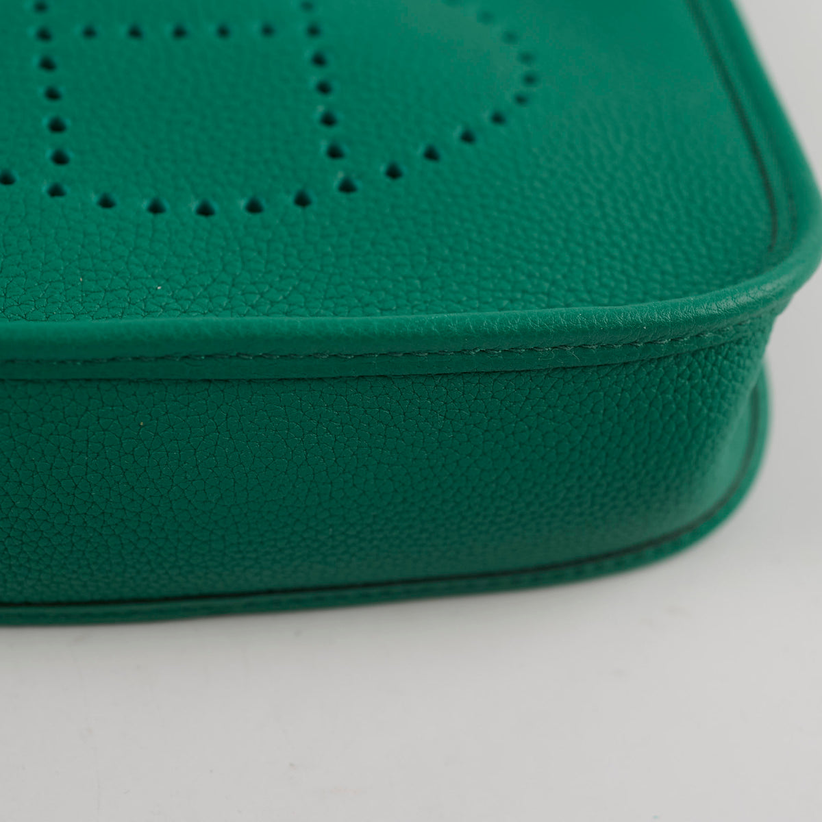 Hermes Mini Evelyn Vert Jade U stamp - photo 9