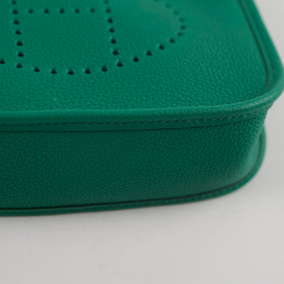 Hermes Mini Evelyn Vert Jade U stamp - photo 9