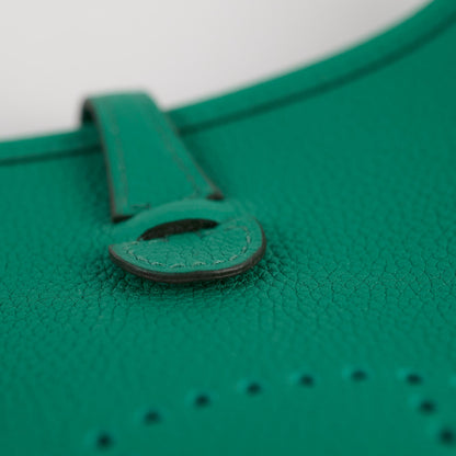 Hermes Mini Evelyn Vert Jade U stamp - photo 7