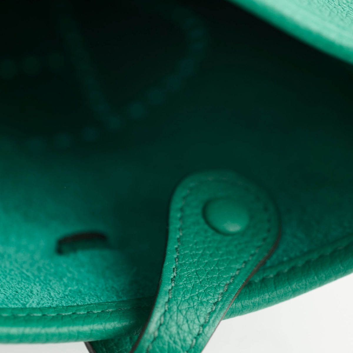 Hermes Mini Evelyn Vert Jade U stamp - photo 5