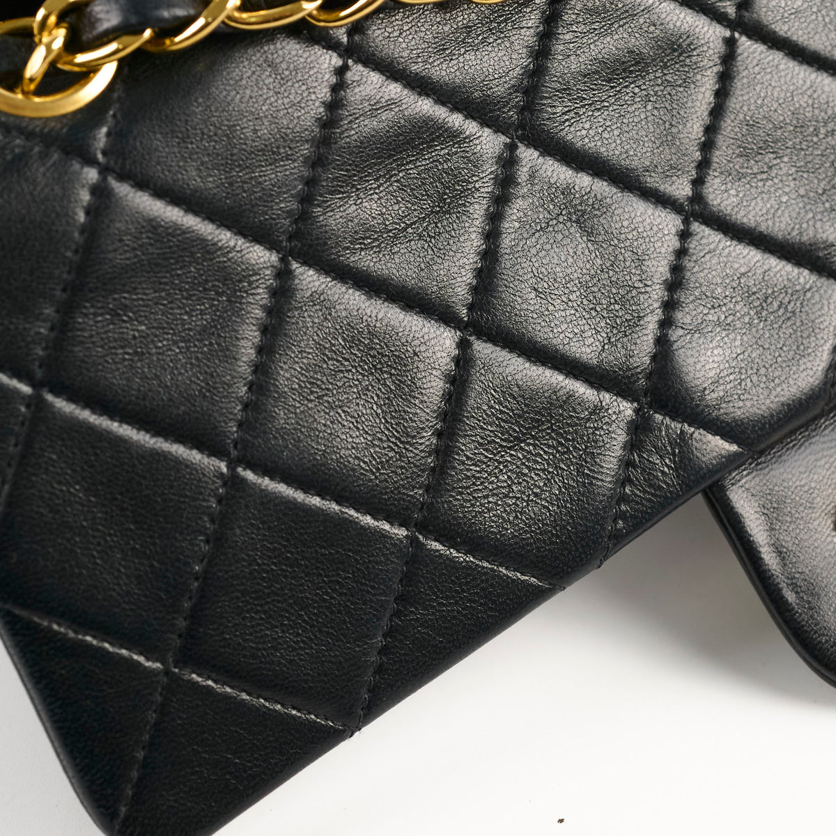 Chanel Vintage Classic Flap Small Lambskin Black - photo 12