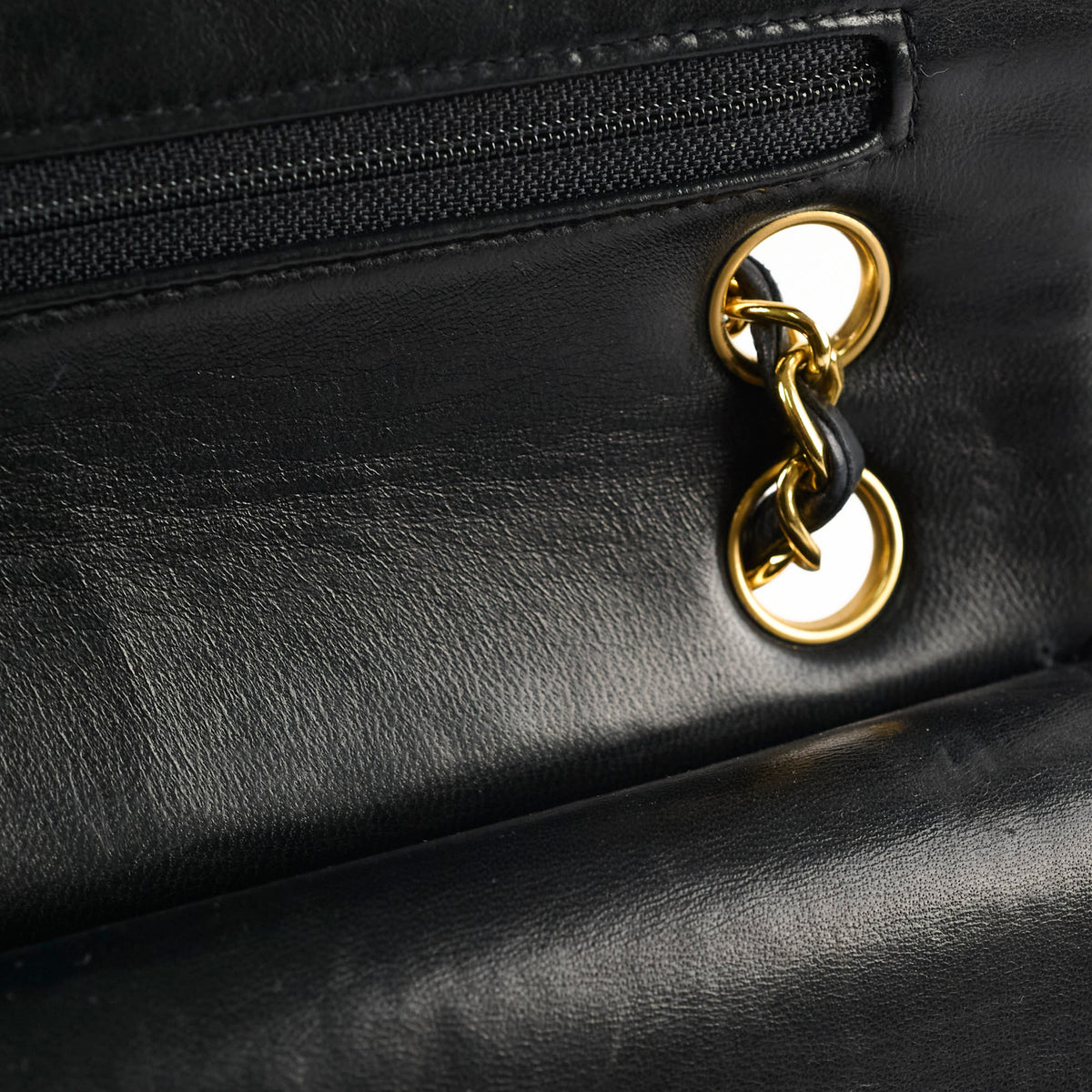 Chanel Vintage Classic Flap Small Lambskin Black - photo 9