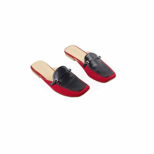 Prada Mules Navy Blue/Red Size 39 - photo 1