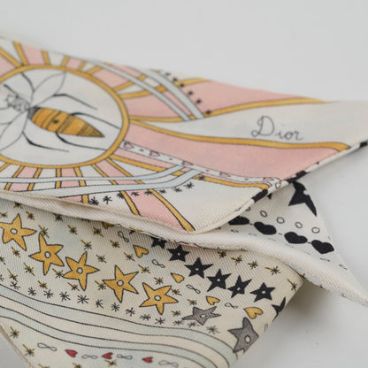 Dior Silk Mitzah Scarf Cream/ Pink - photo 6