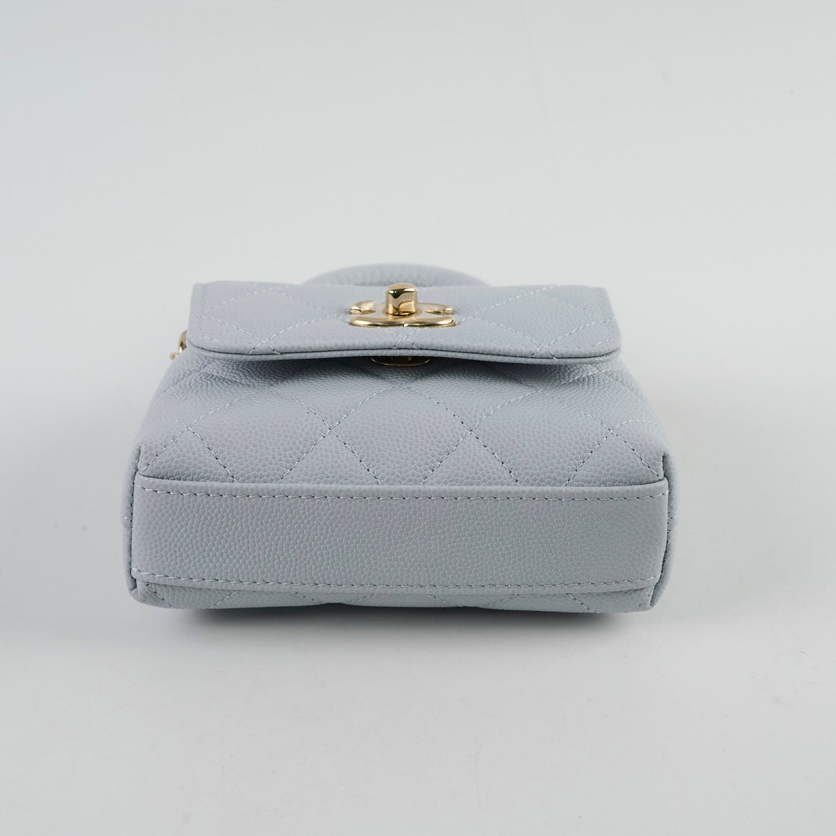 Chanel Coco Handle Nano Caviar Light Blue (Microchipped) - photo 4
