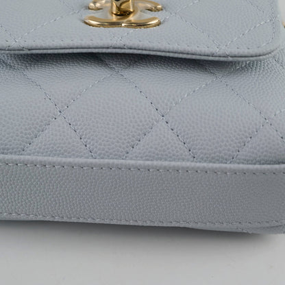 Chanel Coco Handle Nano Caviar Light Blue (Microchipped) - photo 11