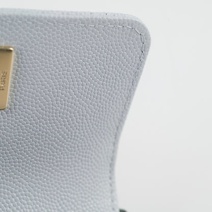 Chanel Coco Handle Nano Caviar Light Blue (Microchipped) - photo 8