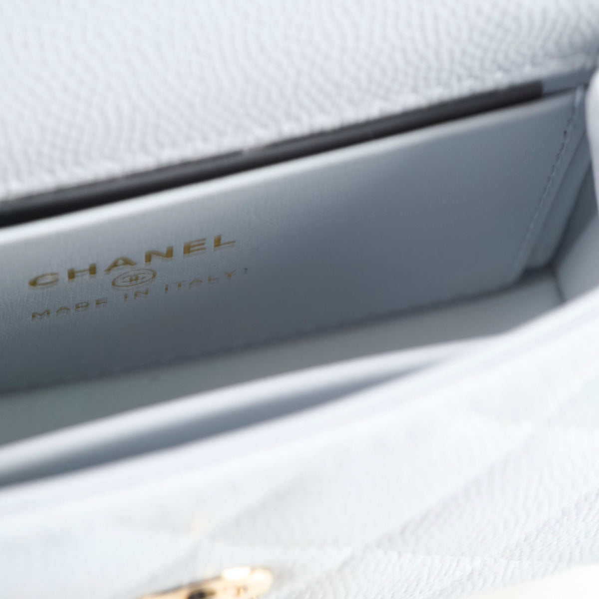 Chanel Coco Handle Nano Caviar Light Blue (Microchipped) - photo 5