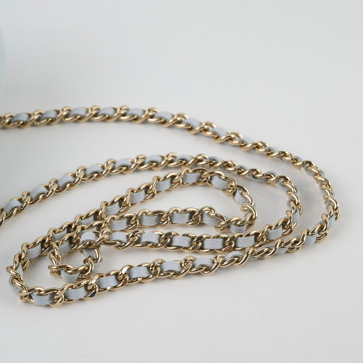 Chanel Coco Handle Nano Caviar Light Blue (Microchipped) - photo 14
