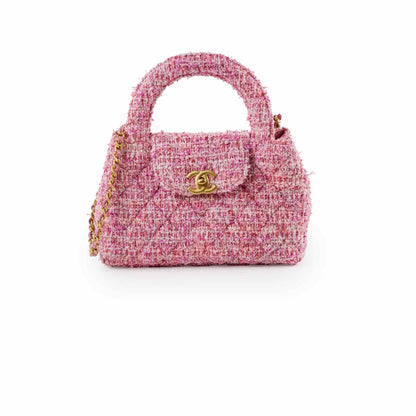 Chanel Kelly Small Pink Tweed (Microchipped) - photo 1