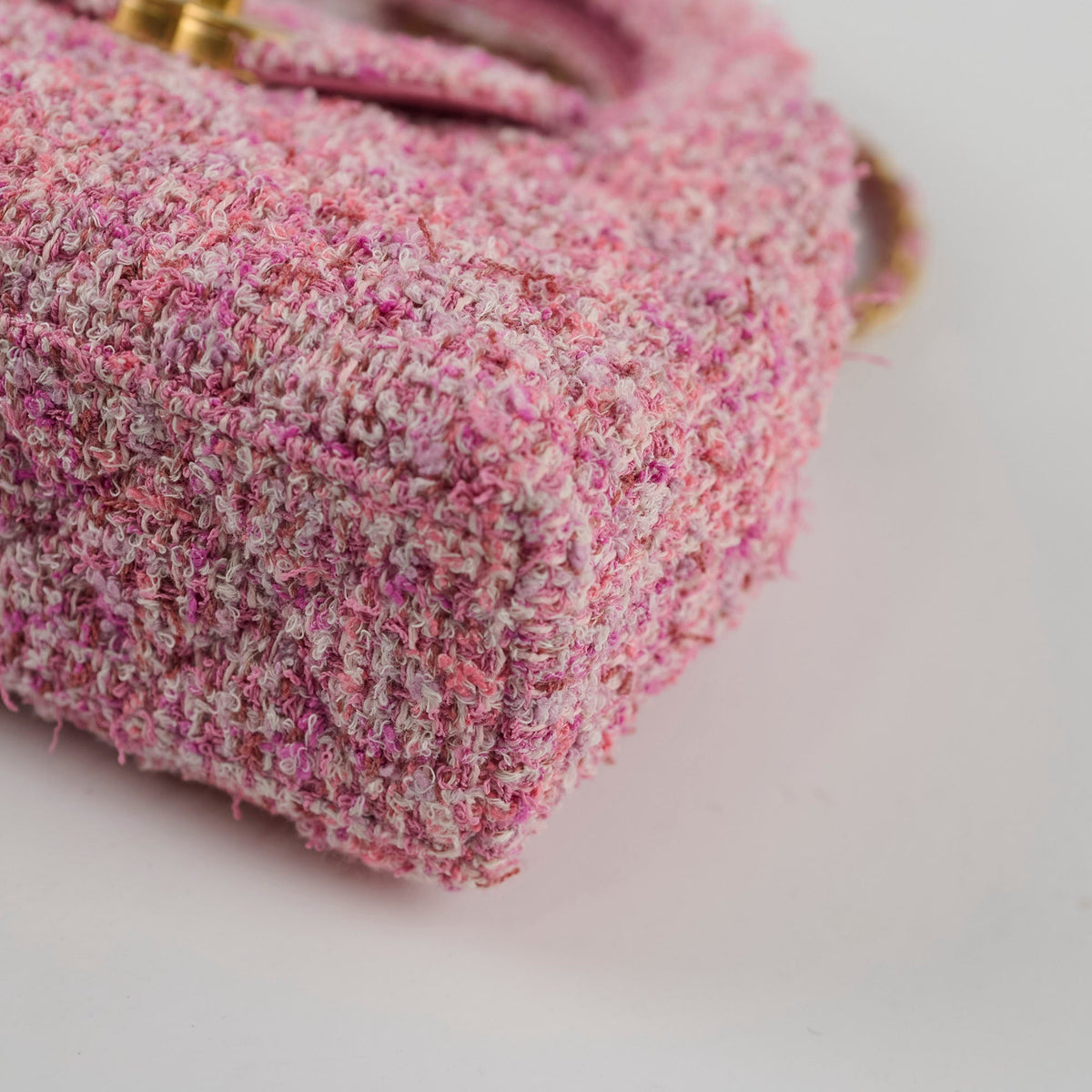 Chanel Kelly Small Pink Tweed (Microchipped) - photo 10