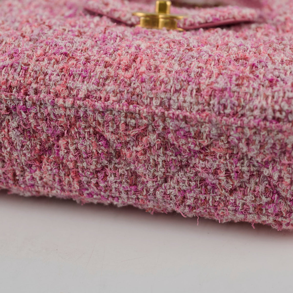 Chanel Kelly Small Pink Tweed (Microchipped) - photo 9