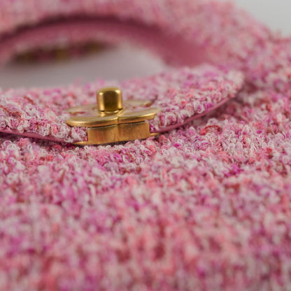 Chanel Kelly Small Pink Tweed (Microchipped) - photo 7