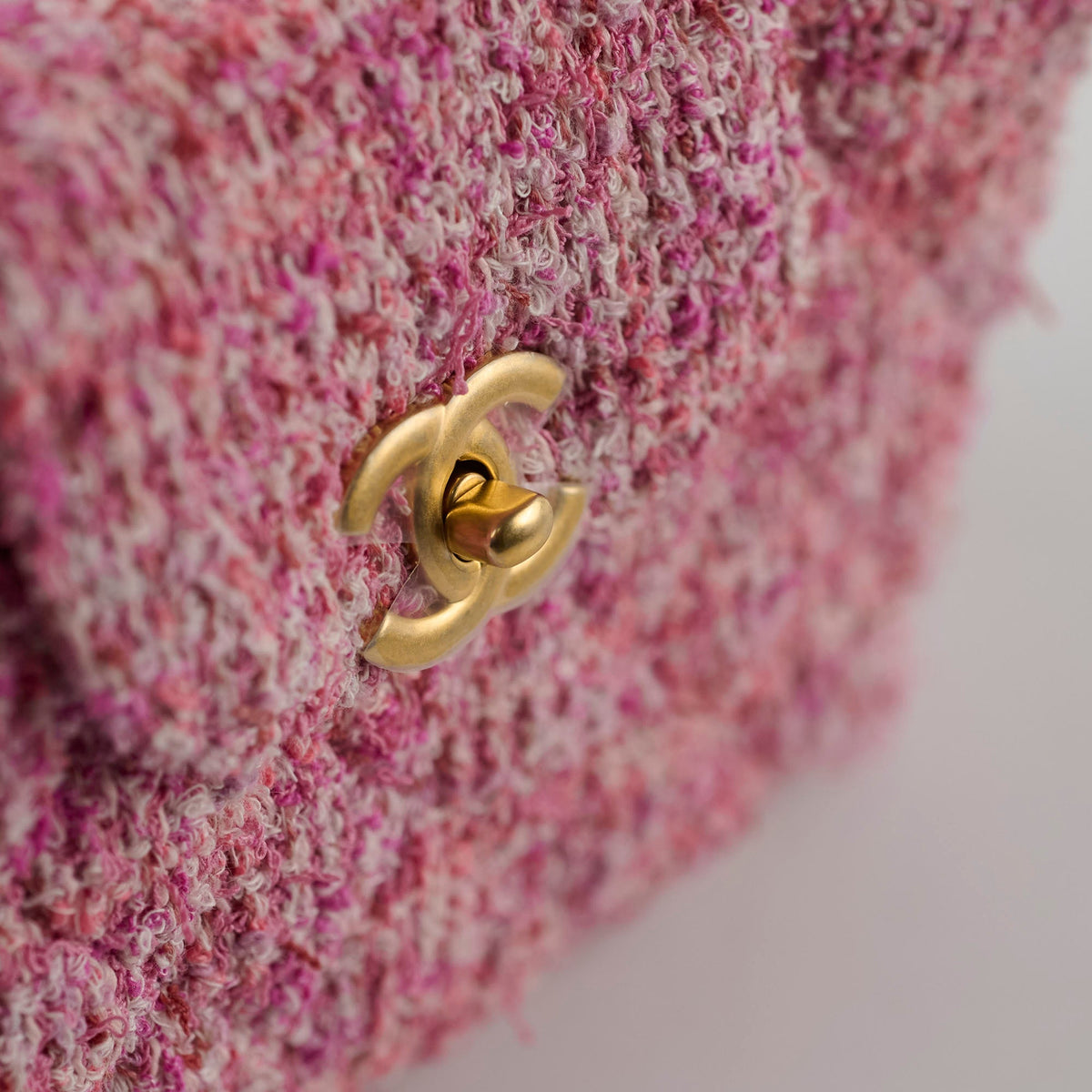 Chanel Kelly Small Pink Tweed (Microchipped) - photo 11