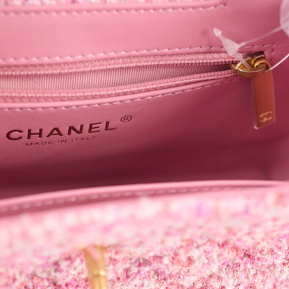 Chanel Kelly Small Pink Tweed (Microchipped) - photo 6