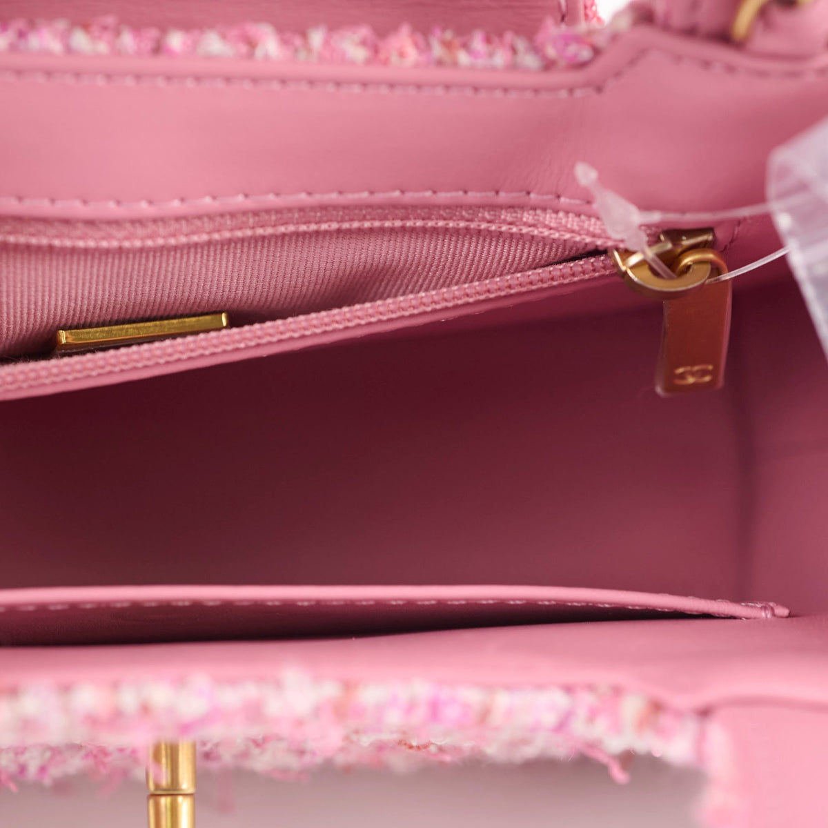 Chanel Kelly Small Pink Tweed (Microchipped) - photo 5