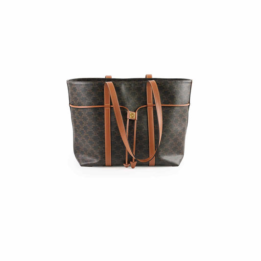 Celine Cabas Drawstring Tote Monogram Triomphe - photo 1