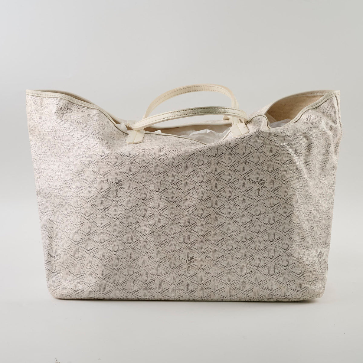 Goyard St Louis Tote PM White - photo 3