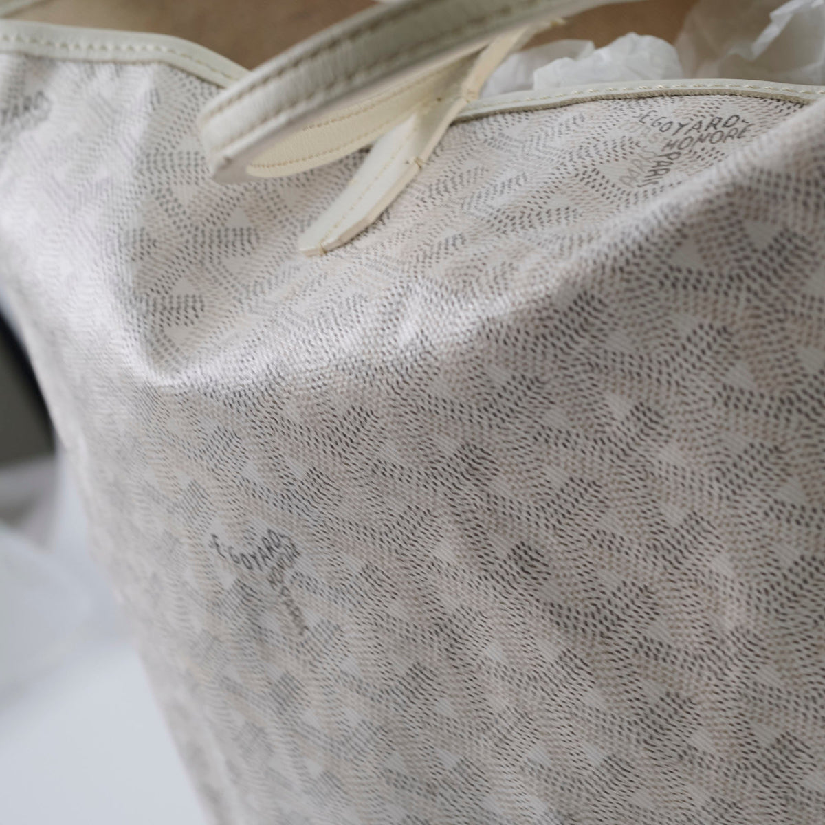 Goyard St Louis Tote PM White - photo 7