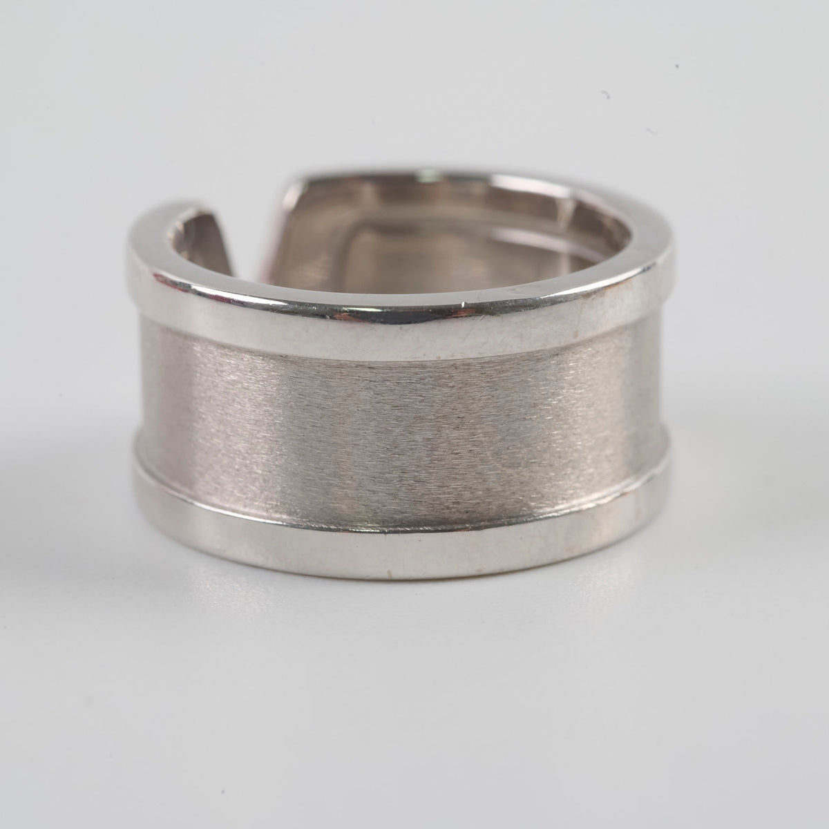Cartier Double CC White Gold Ring Size 51 - photo 4