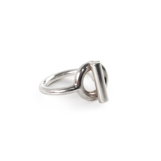 Hermes Echappee 925 Silver Ring Size 53 - photo 1