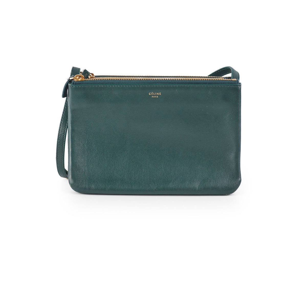 Celine Trio Bag Lambskin Green - photo 1
