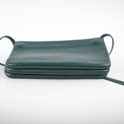 Celine Trio Bag Lambskin Green - photo 3