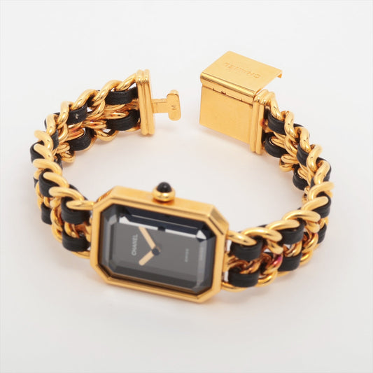 Chanel Première M Black Face Gold Watch - photo 2
