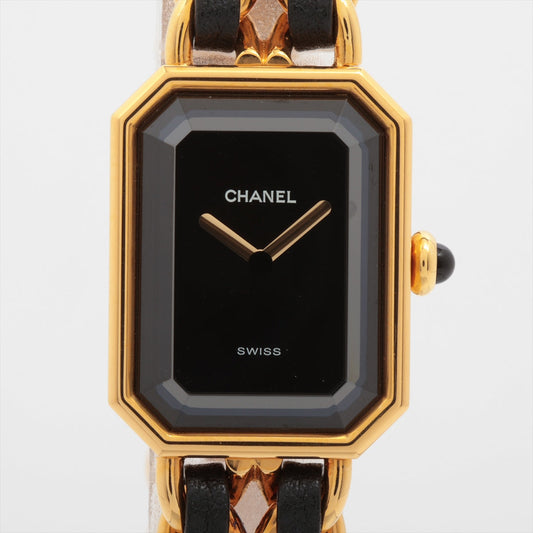 Chanel Première M Black Face Gold Watch - photo 1