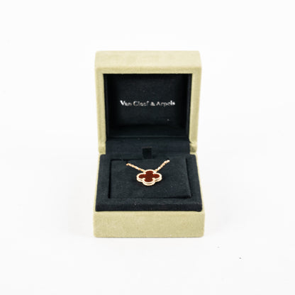 Van Cleef & Arpels VCA Vintage Alhambra Carnelian Necklace 2021 - photo 2