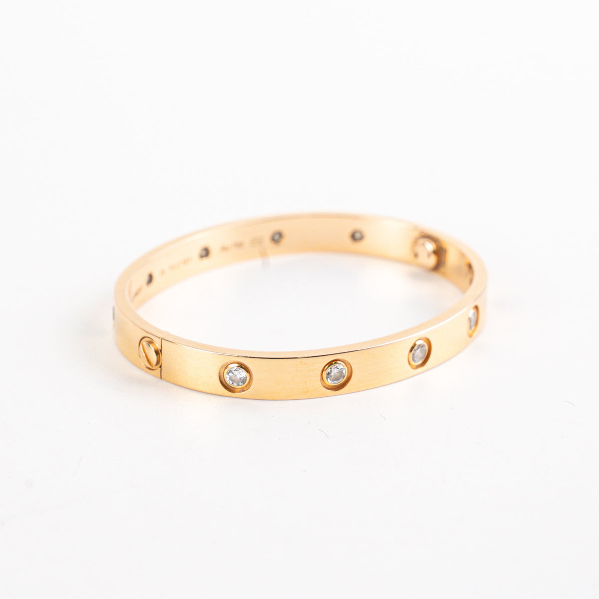 Cartier Love Pink Gold 10 Diamond Size 15 Bracelet - photo 3